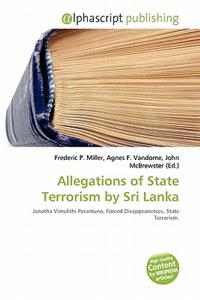 Allegations of State Terrorism by Sri Lanka