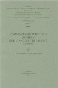 Commentaire d'Iso'dad de Merv sur l'Ancien Testament, I. Genèse