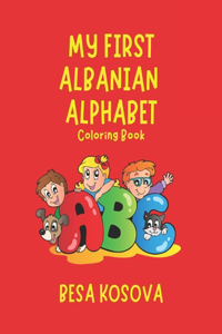 My First Albanian Alphabet Coloring Book