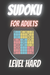 SUDOKU for Adults LEVEL HARD