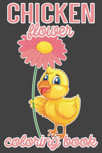 Chicken Flower Coloring Book