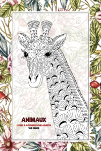 Livres à colorier pour adultes - 100 pages - Animaux