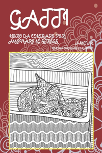 Libro da colorare per alleviare lo stress - Libri da colorare per adulti - Animali - Gatti