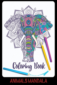 Animal Mandala Coloring Book