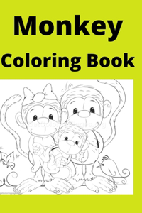 Monkey Coloring Book