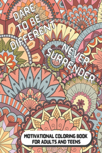 Motivational Coloring Book for Adults and Teens
