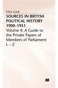 Sources in British Political History 1900-1951