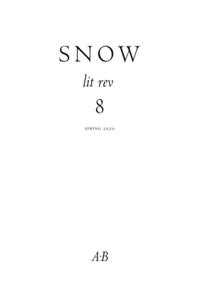 Snow Lit Rev, No. 8