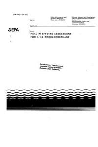 Health Effects Assessment For 112-Trichloroethane