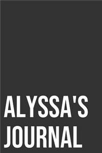 Alyssa's Journal