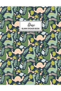 Dino Blank Sticker Book