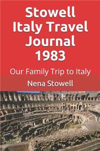 Stowell Italy Travel Journal 1983