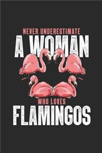 Never Underestimate A Woman Who Loves Flamingos