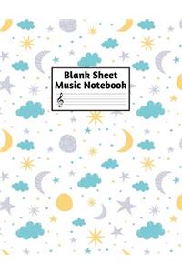 Blank Sheet Music Notebook