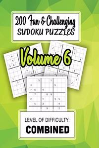 200 Fun & Challenging Sudoku Puzzles