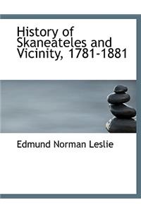 History of Skaneateles and Vicinity, 1781-1881