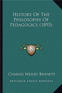 History Of The Philosophy Of Pedagogics (1893)