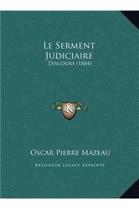 Le Serment Judiciaire