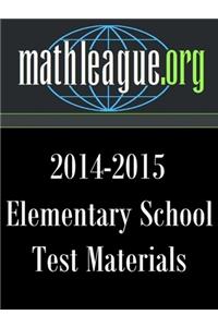 Elementary School Test Materials 2014-2015