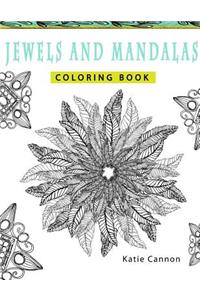 Jewels and Mandalas Adult Coloring Book