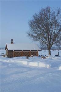 Cottage in a Winter Forest Journal