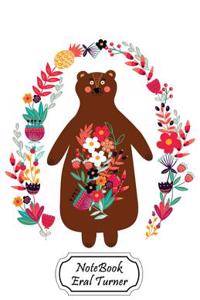 Notebook Journal Dot-Grid, Graph, Lined, Blank No Lined: Flower Bear: Small Pocket Notebook Journal Diary, 120 Pages, 5.5 X 8.5 (Blank Notebook Journa