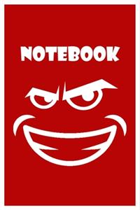 Red Evil Smiling Notebook Gift