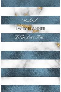 Undated Daily Planner - To Do List & Notes