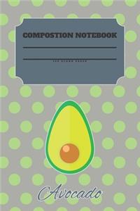 Avocado Composition Notebook 120 Pages