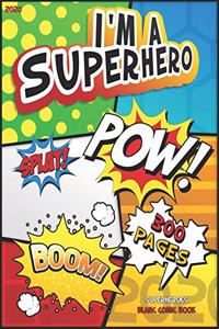 Blank Comic Book Notebook For Kids