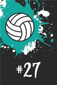 #27 Volleyball Notebook