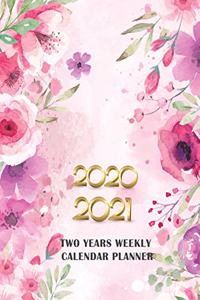 2020-2021 Two Years Weekly Calendar Planner