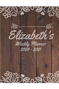 Elizabeth's Weekly Planner 2020 to 2021