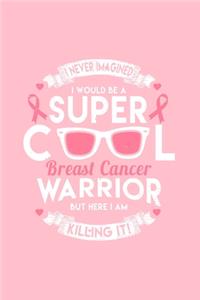 I NEVER IMAGINED I WOULD BE ASUPER COOLBreast CancerWARRIORBUT HERE I AMKILLING IT!