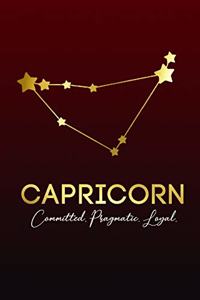 Capricorn. Committed. Pragmatic. Loyal.