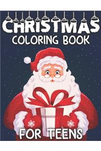 Christmas Coloring Book For Teens