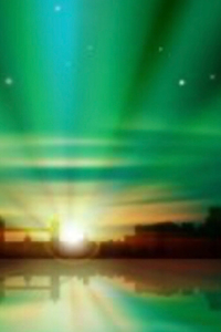 Green Sunrise Lined NoteBook