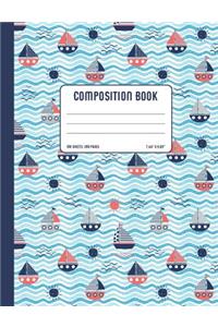 Nautical Composition Book