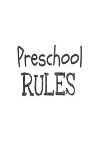 Preschool Rules