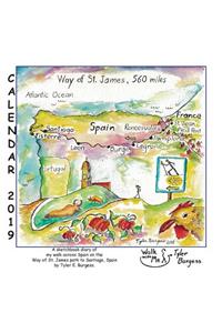 2019 Calendar Way of St. James Sketches: Sketchbook Diary
