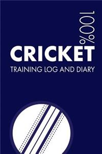 Cricket Training Log and Diary