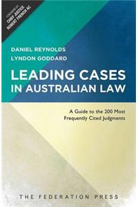 Leading Cases In Australian Law