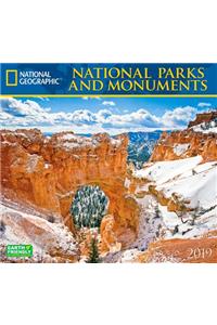 National Geographic National Parks & Monuments 2019 Calendar