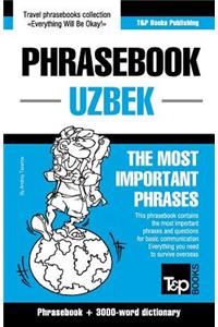 English-Uzbek Phrasebook and 3000-Word Topical Vocabulary