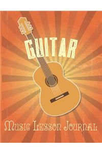Guitar Music Lesson Journal