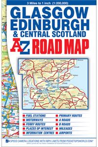 Central Scotland Road Map