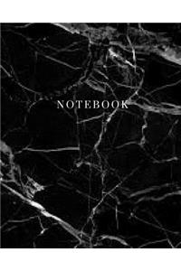 Notebook - Marble Black Cover