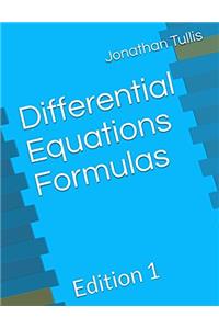 Differential Equations Formulas