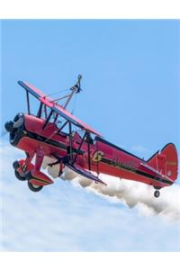 Biplane Stunt Plane Wingwalker Journal Notebook Diary