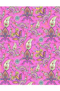 My Big Fat Bullet Journal Paisley Pattern on Pink